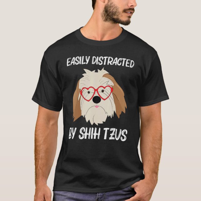 Camiseta Cute Shih Tzu For Men Women Toy Doggie Breed (Anverso)