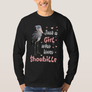 Camiseta Cute Shoak Beak Love Stork Bird Chica