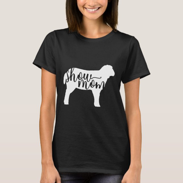 Camiseta Cute Show Mom Sheep Shirt (Anverso)