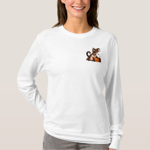 Camiseta Cute Siamese Cat Witch Halloween