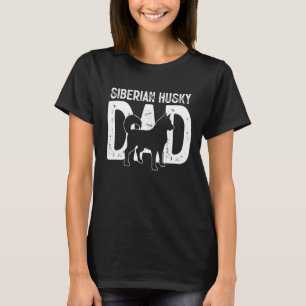 Camiseta Cute Siberian Husky Dog Dad Puppy