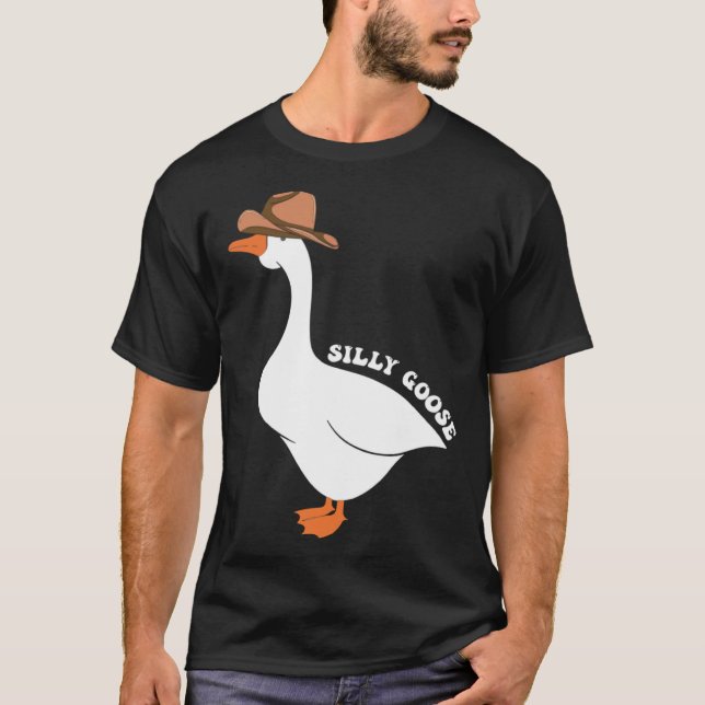 Camiseta Cute Silly Goose Ugly Xmas  Goose Trendy Clothing (Anverso)