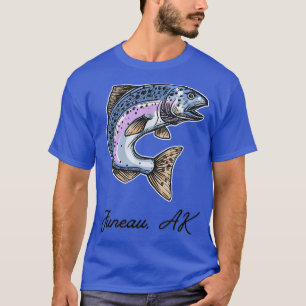 Camiseta Cute Silvers Coho Salmon pescando arte Juneau Alas
