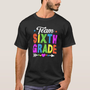 Camiseta Cute Sixth Grade Team Teacher Student Kids Back To