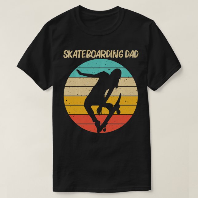 Camiseta Cute Skateboarding Art Para Hombres Papá Skateboar (Diseño del anverso)