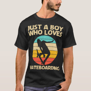 Camiseta Cute Skateboarding Art Para Niños Hombres Skateboa