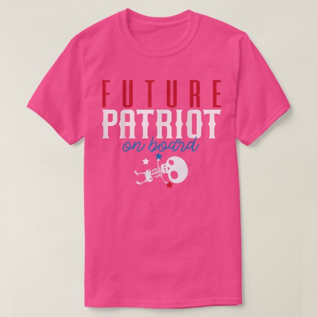 Camiseta Cute Skeleton Future Patriot  (Diseño del anverso)