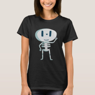 Camiseta Cute Skeleton Personalizado dibujando tema de Hall