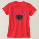 Camiseta Cute Skull con ojos de corazón (Diseño del anverso)