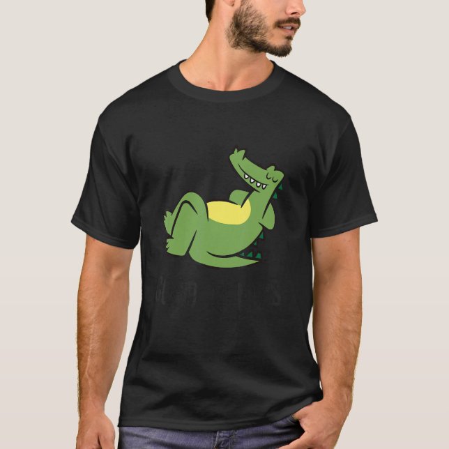 Camiseta Cute Sleeping Alligator Good At Naps  Alligator (Anverso)