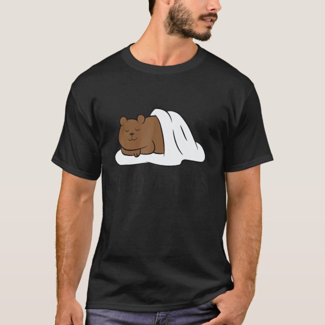 Camiseta Cute Sleeping Bear Good At Naps  Bear (Anverso)