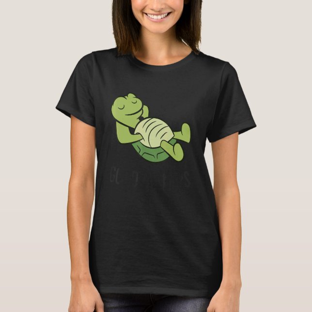 Camiseta Cute Sleeping Turtle Good At Naps  Turtle (Anverso)
