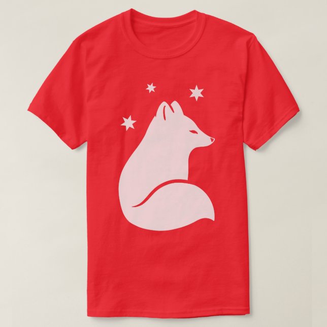 Camiseta Cute, sleepy arctic fox, for dreamers and fox love (Diseño del anverso)