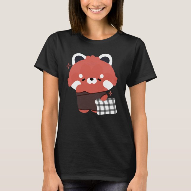 Camiseta Cute Sleepy Red Panda (Anverso)
