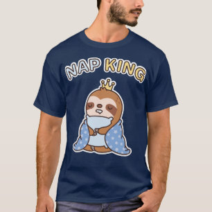 Camiseta Cute Sleepy Slots Nap King Funny
