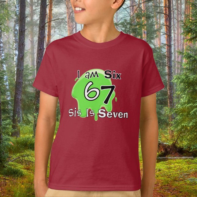 Camiseta Cute Slime Green 6 7 Personalize  Kids T-Shirt (Subido por el creador)