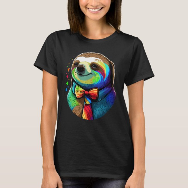 Camiseta Cute Sloth  Animal on Sloth 2 (Anverso)