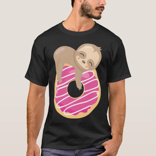 Camiseta Cute Sloth Donut (Anverso)