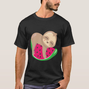 Camiseta Cute Sloth Watermelon