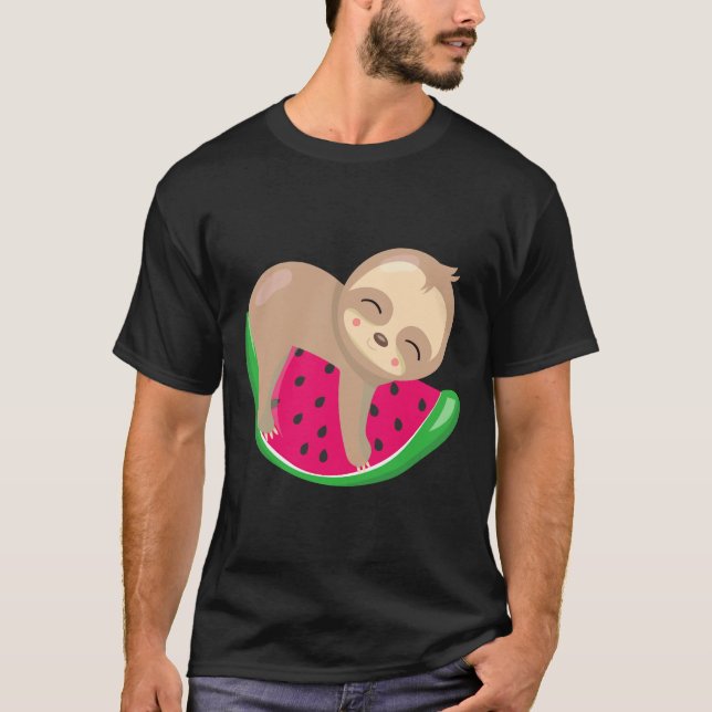 Camiseta Cute Sloth Watermelon (Anverso)
