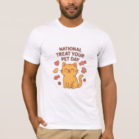 Cute Smiling Cat Shirt | National Treat  Pet Day