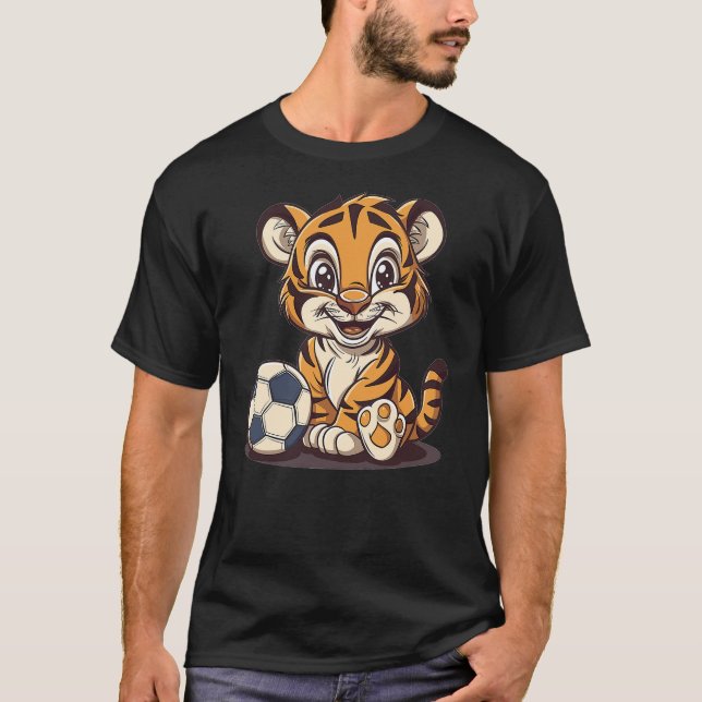 Camiseta Cute Soccer Tiger (Anverso)
