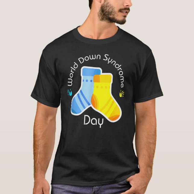 Camiseta Cute Socks Gráfica Conciencia sobre el síndrome de (Anverso)