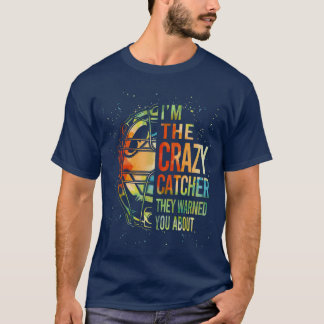 Camiseta Cute Softbol Estoy Loca Receptora Divertida Chica