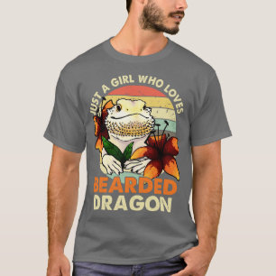 Camiseta Cute Sólo Un Chica Al Que Le Encanta El Dragón Con