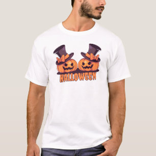 Camiseta Cute sombrero de bruja de calabaza espeluznante ca