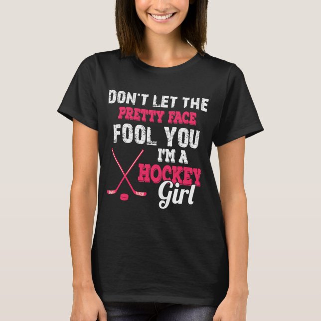 Camiseta Cute, soy Chica de hockey para Chicas de hockey so (Anverso)