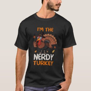 Camiseta Cute, soy la familia Nerdy Turkey coincidiendo con