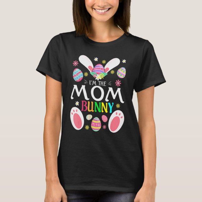 Camiseta Cute, soy la madre conejita de la fiesta de Pascua (Anverso)