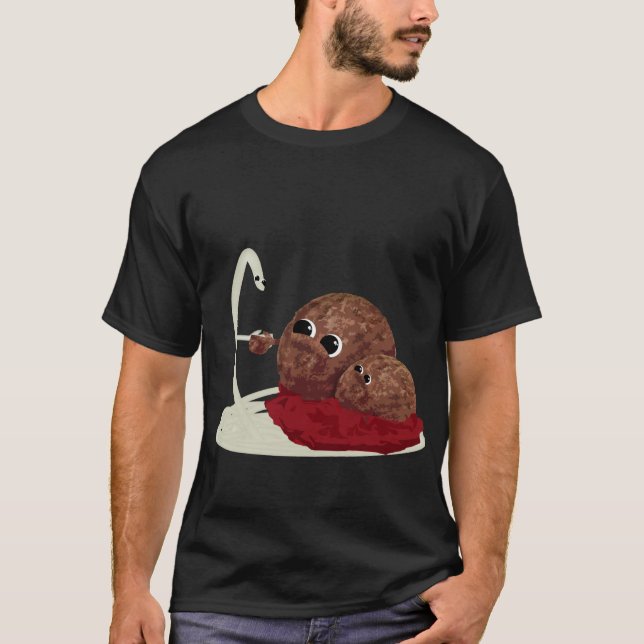 Camiseta Cute Spaghetti Meeting Meatball (Anverso)