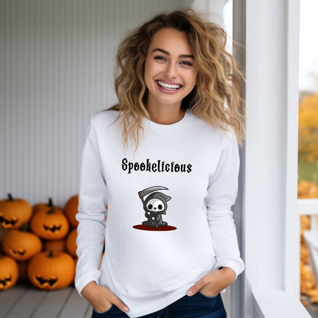 Camiseta Cute Spookelicious Halloween Grim Reaper (Subido por el creador)