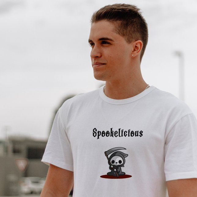 Camiseta Cute Spookelicious Halloween Grim Reaper (Subido por el creador)