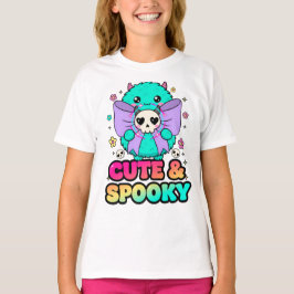 Camiseta Cute & Spooky Monster Sweatshirt with Skulls & Sta