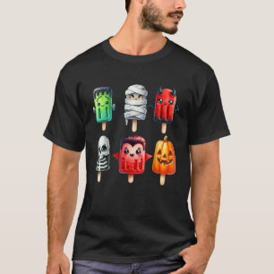 Camiseta Cute Spooky Summer Halloween Popsicles Summerween