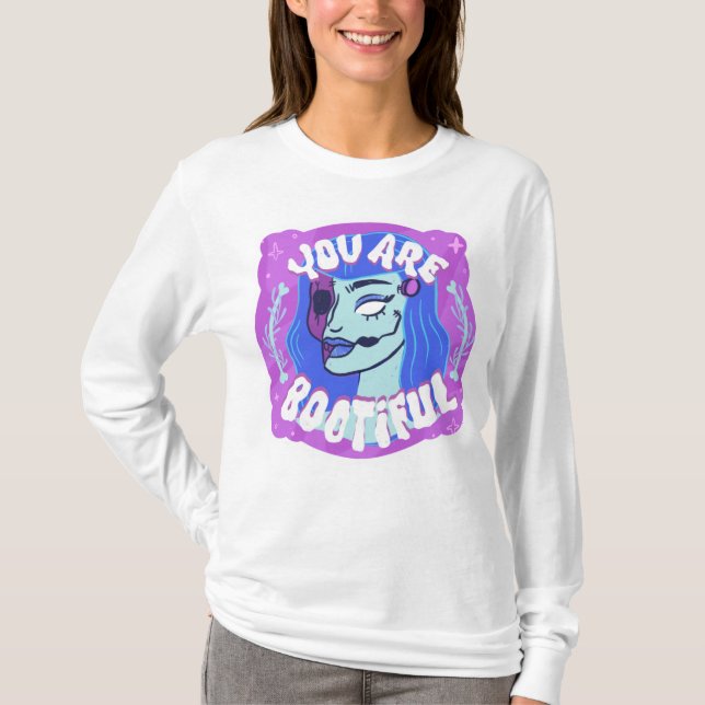 Camiseta Cute Spooky You Are Bootiful Halloween Design (Anverso)