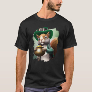 Camiseta Cute Squirrel Leprechaun St Patricks Day Squirrel