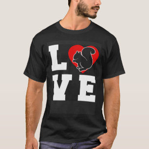 Camiseta Cute Squirrel Rodent Love