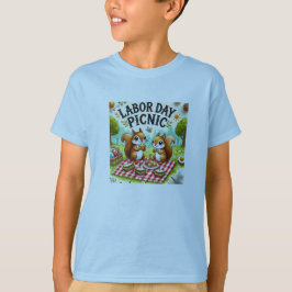 Camiseta Cute Squirrels feliz Día del Trabajo