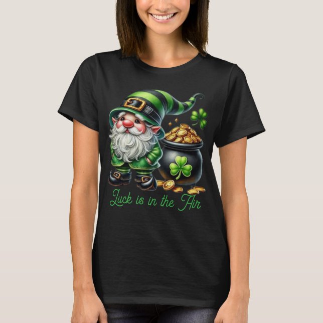 Camiseta cute St. Patrick's day gnome t-shirt (Anverso)