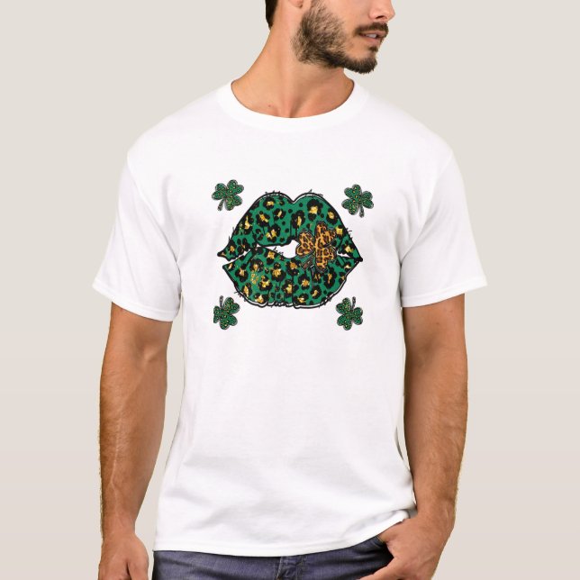 Camiseta Cute St Patricks Day Shamrock Design Para Mujeres  (Anverso)