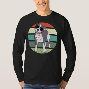 Camiseta Cute Staffordshire Terrier Walk Pitbull Vintage
