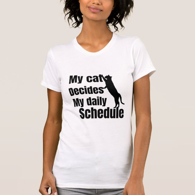 Camiseta Cute Standing cat design (Anverso)