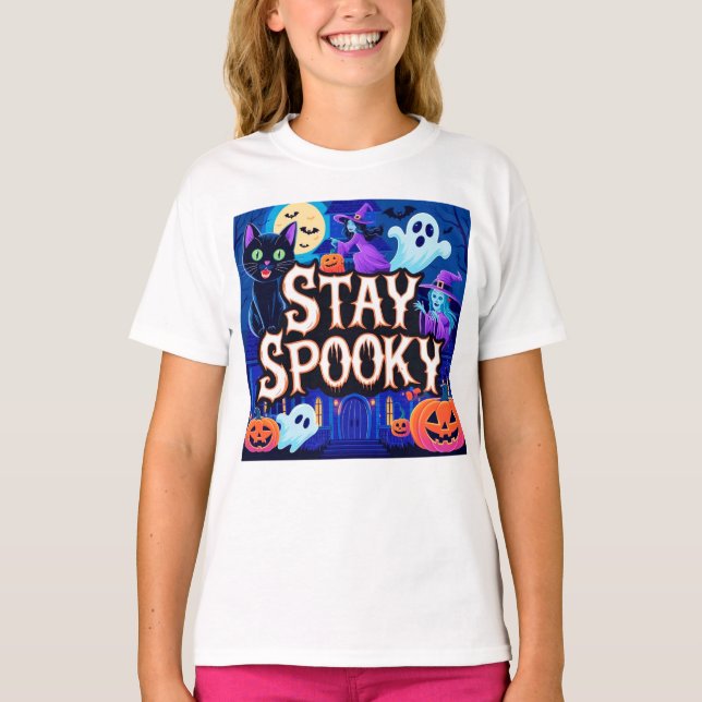 Camiseta Cute stay spooky halloween (Anverso)
