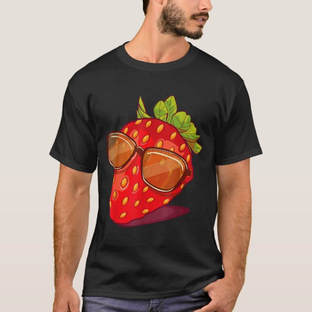 Camiseta Cute Strawberry Fruit Lover Aesthetic Summer Gift  (Anverso)