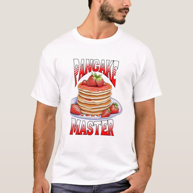 Camiseta Cute Strawberry Pancakes Foodie (Anverso)