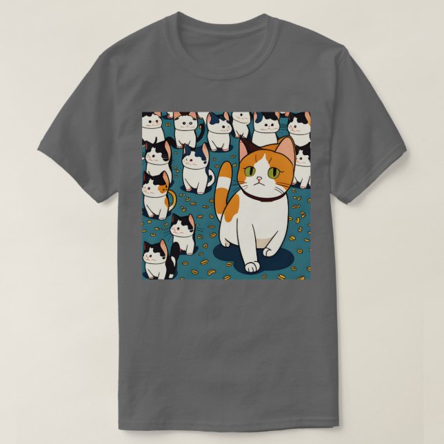 Camiseta Cute Street Cats Felices Gatos Graciosos (Diseño del anverso)